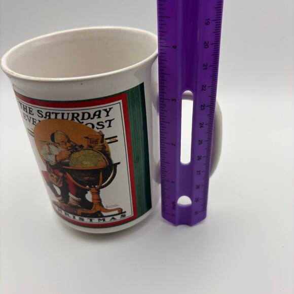 Lot of 3 Norman Rockwell Saturday Evening Post Christmas Mugs Cups Westwood - Picture 6 of 15